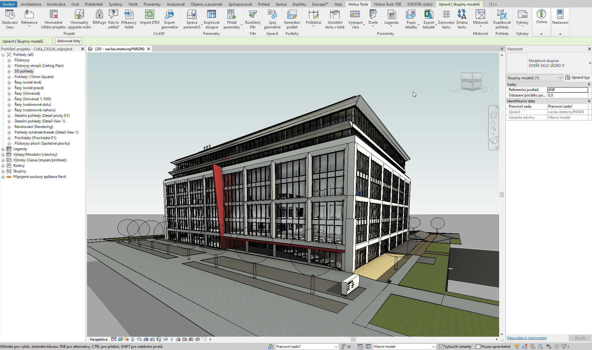 Autodesk Revit - model budovy