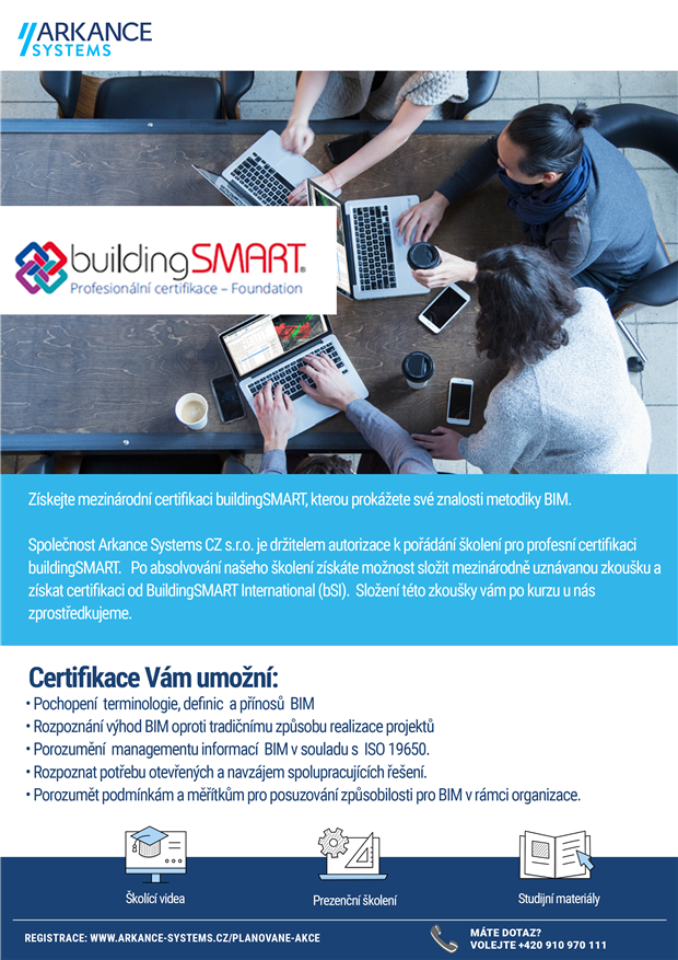 Kurz buildingSMART - co vám umožní certifikace