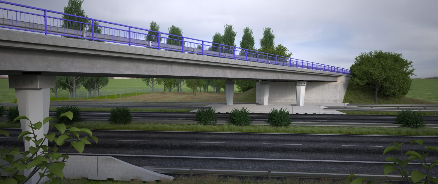 VÚIS Mosty - Opatovce - most nad diaľnicou D1